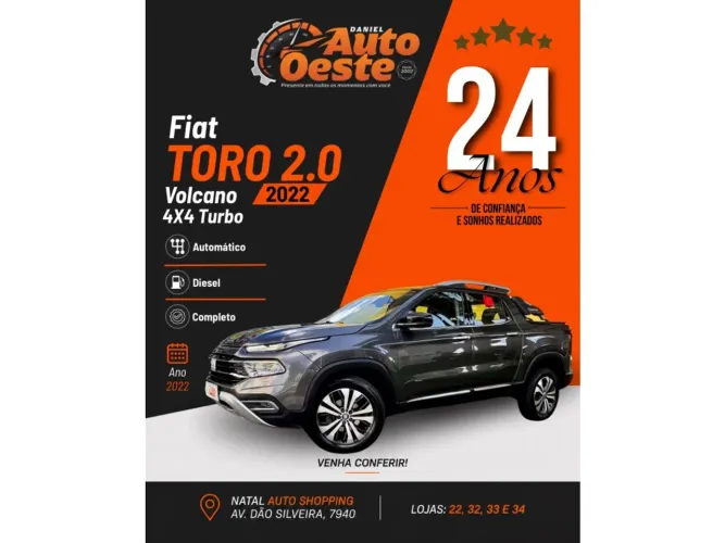 Fiat Toro Volcano 2.0 16V 4X4 TB Diesel Aut. 2022