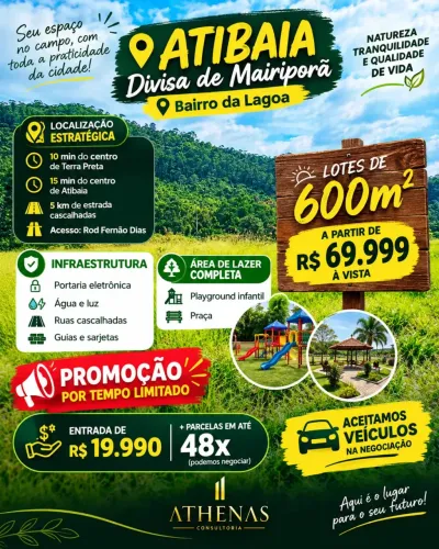 FACILIDADE PARA VOCÊ COMPRAR SEU LOTE