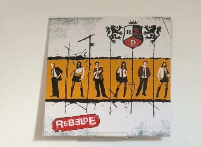 DISCO DE VINIL RBD REBELDE BRANCO