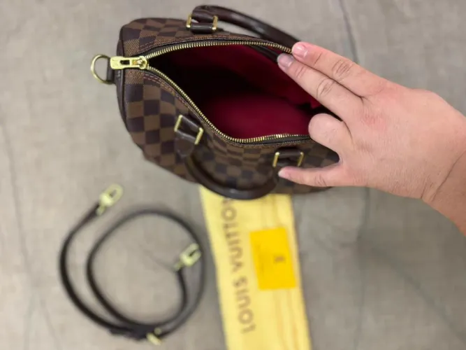 bolsa louis vuitton speedy ebene 25