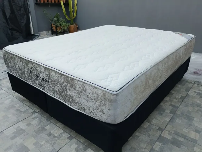 Impecável cama box queen size Ortophur Ortobom