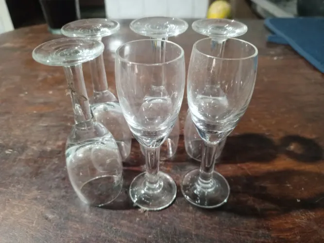 Taças de vidro