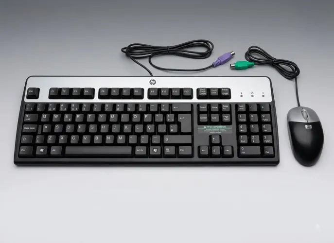 Kit HP Teclado e Mouse (PS2, não é USB)