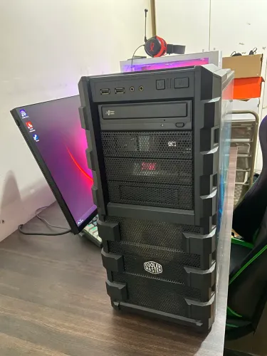 Gabinete Haf 6 Fans + Fonte Zalman 700w selo branco + SSD Sata 120gb + HD 1TB