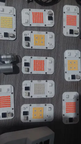 Kit 10 led full 140.000 lumens full spectrum + 10 cooler + temporizador + microscopio 60x