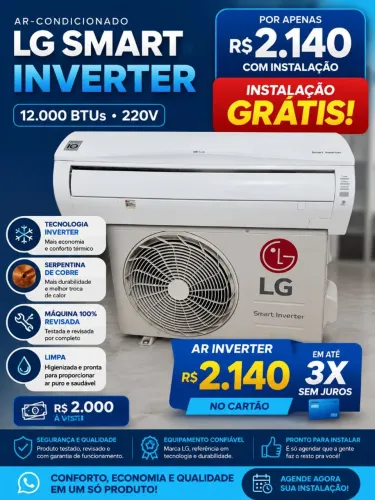 LG Smart Inverter 12.000 BTUs 220V