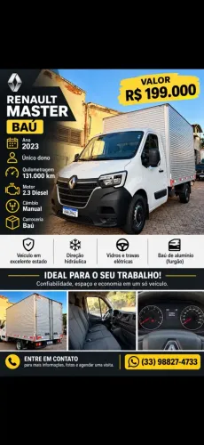 Renault Master 2.3 DCI Chassi 16V Diesel 2023