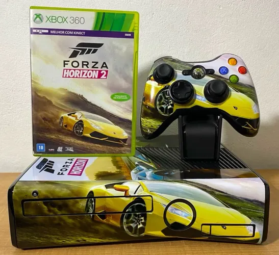 Xbox 360 Slim c/ fonte e jogo originais  Aceito Olx Pay Envio Todo Brasil