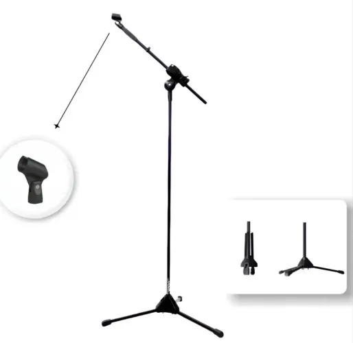 Suporte Pedestal Girafa Para Microfone Smlight