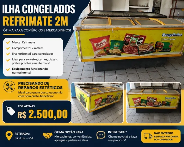 ILHA DE CONGELADOR 2M REFRIMATE