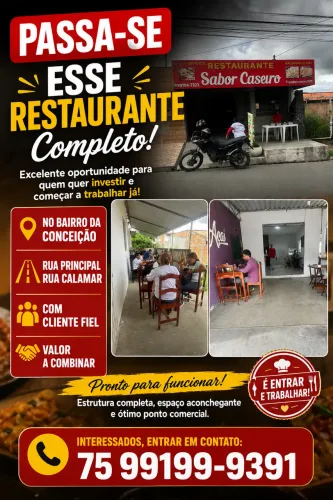 Uma ótima oportunidade pra quem querer seu próprio negócio