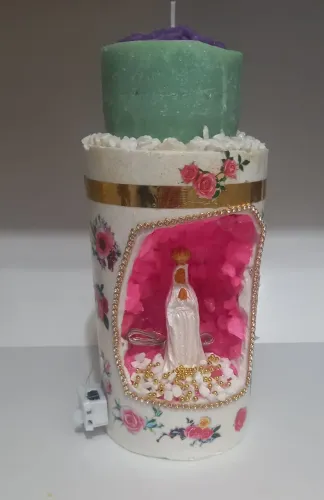 Vela aromática oratória com luminaria,ou sem luminaria,oferta mesmo preço