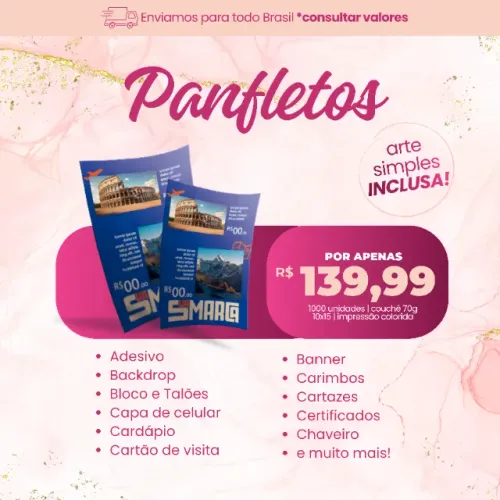 Panfletos para Divulgação de Negócios e Promoções