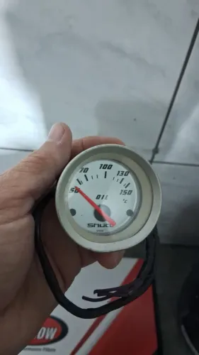 Instrumento medir temperatura óleo do motor. Marca shutt. No estado.
