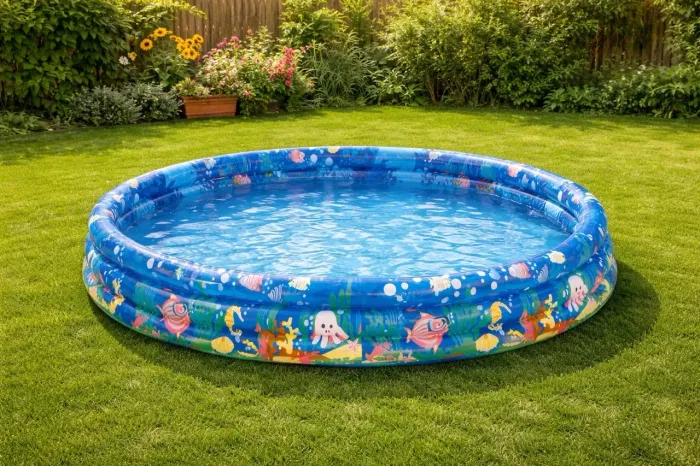 Piscina Infantil 253 Litros 3 Anéis - Estampa Fundo do Mar ?