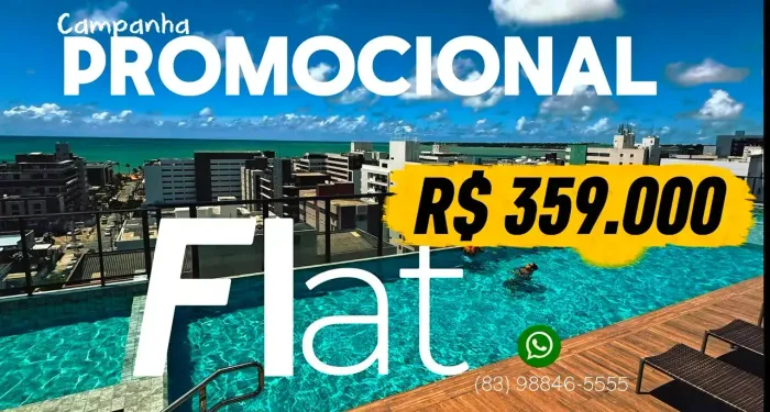 FLAT - PREÇO IMBATÍVEL - PRAIA de TAMBAÚ - João Pessoa - Paraíba - Condomínio Perfeito