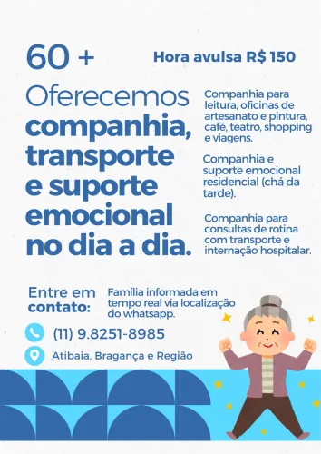 Acompanhante de Idosos / Suporte Emocional 