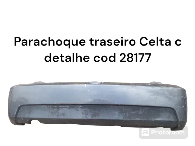 Parachoque traseiro Celta c detalhe 