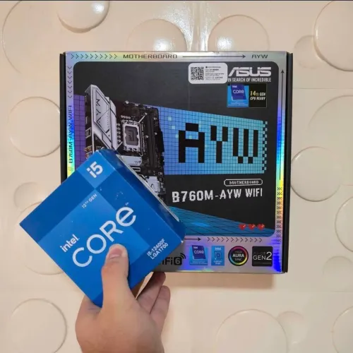 Kit Placa Mãe Asus B760M | Intel i5 12400F