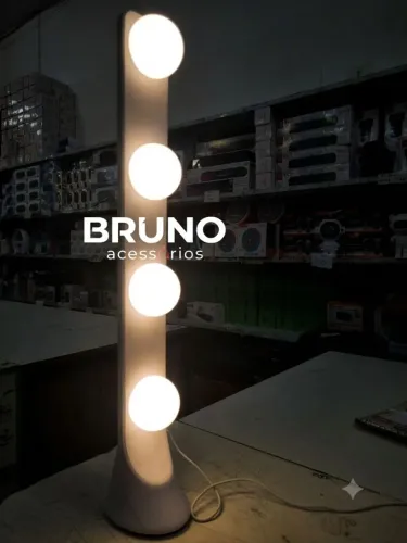 Luminária de mesa para maquiagem com luz Ajustável 