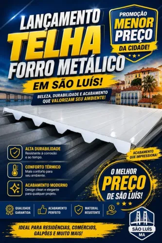 TELHA FORRO METAL AMADEIRADO