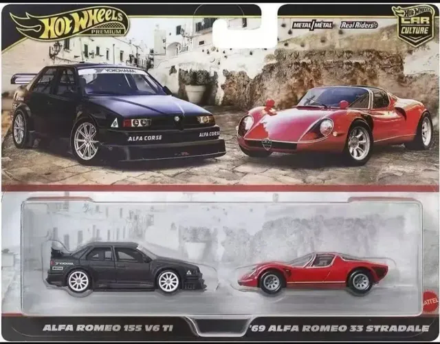 Hot Wheels 1:64 [hbl96 T] Alfa Romeo Twin Car Set N