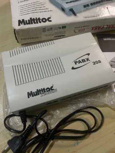 Central Pabx Multitoc 208 com 2 linhas e 8 ramais