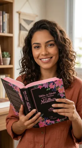 BIBLIA DE ESTUDO PARA O COTIDIANO DA MULHER NVA CAPA DURA - PRETA