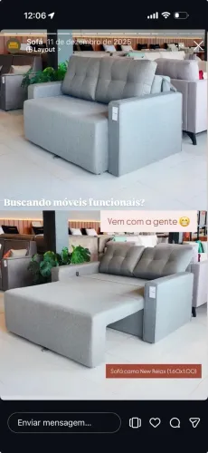 SOFÁ CAMA CASAL DE 4 MIL REAIS POR 600 REAIS