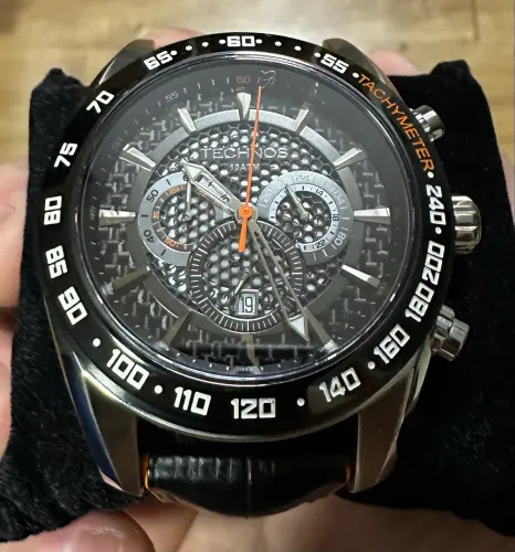 Relógio Technos Masculino Cronógrafo Carbon + Pulseiras