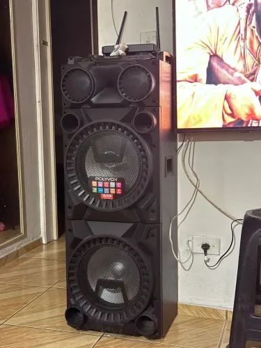 Caixa de som amplificada torre polyvox XT-1200T