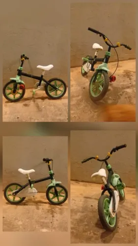Bicicleta infantil aro 12 verde sem rodinha