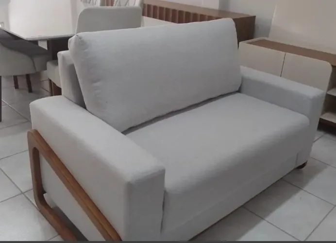 Sofá 2 lugares de linho 