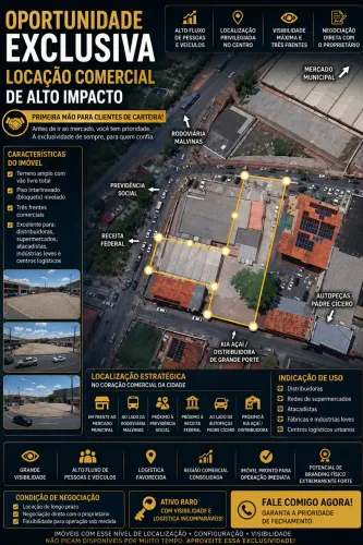 Proprietário Aluga Terreno Comercial - Centro Caucaia-ce