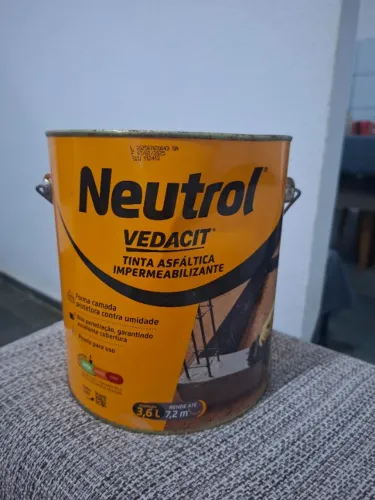 Ipermeabilizante 3,6L Neutrol Vedacit | Tinta asfáltica