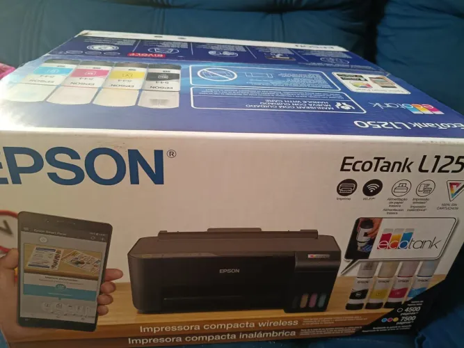 Impressora nova Epson L1250 jato de tinta, lacrada na caixa