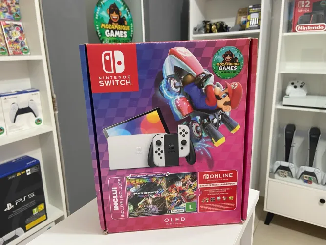 Nintendo Switch Oled + Mario Kart *** Lacrado ( Loja Física )