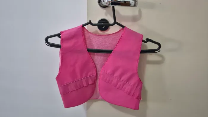 Colete country rosa
