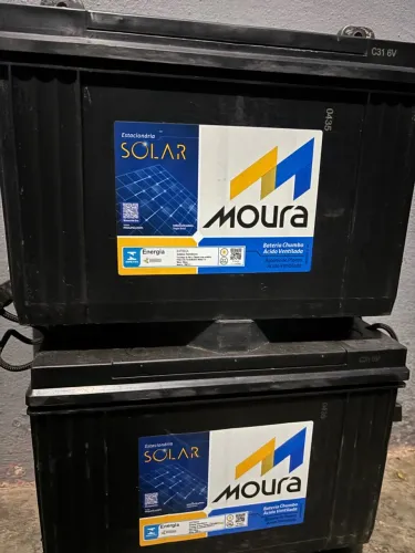 Bateria moura 115ah estacionária 2025
