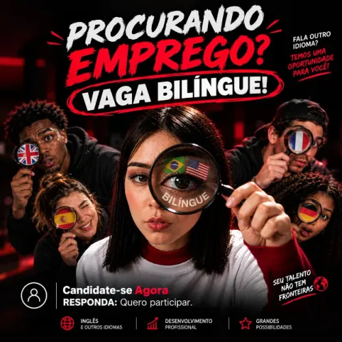 ATENÇÃO, BILÍNGUES! OPORTUNIDADE IMPERDÍVEL!