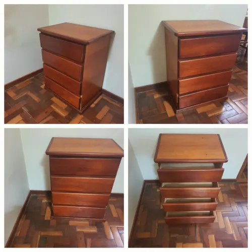 Cômoda de madeira, padrão mogno - apenas para Brasília-DF.