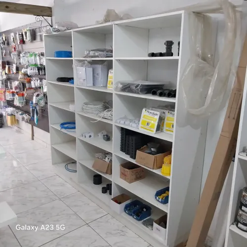 Armário Colmeia Nicho 0,40x0,90Horizontal 2,10 x1,90100% mdf Estante Prateleira Cor Branco