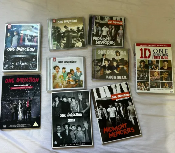 Coleção CDs e DVDs originais - One Direction 