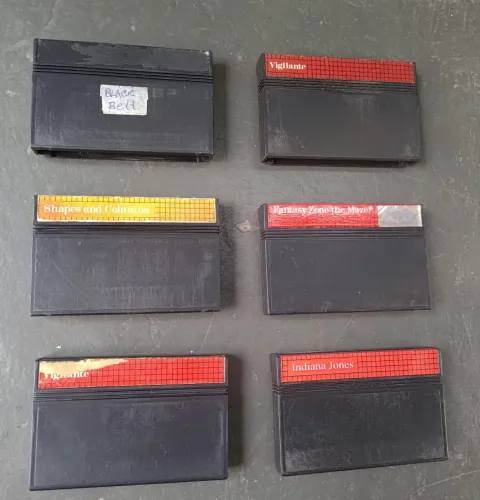 Jogos originais Master System tectoy