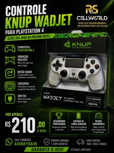 Controle de PS4/PC sem fio.