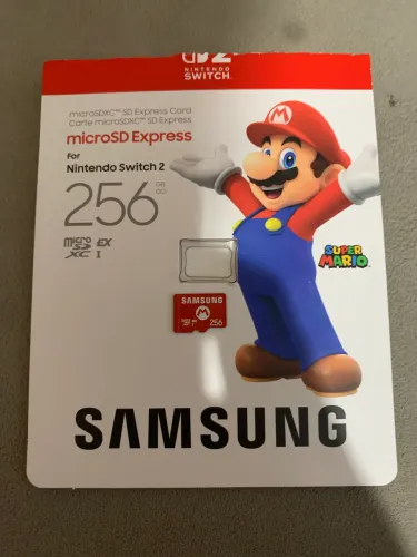 Cartão Expresso MicroSD Samsung 256 Gb Nintendo Switch 2