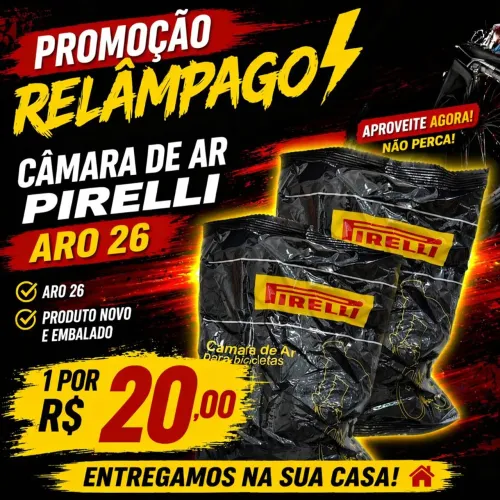 CÂMARA DE AR PIRELLI ARO 26
