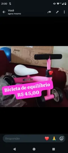Bicicleta de equilíbrio