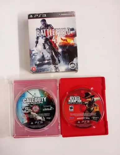 Lote de jogos PS3 mídia física + filme Tropa de Elite brinde blu-ray.