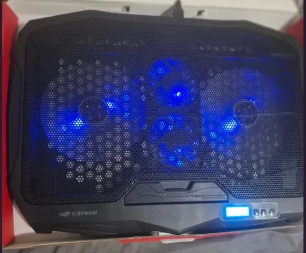 Base p/ Notebook 17,3 C3Tech NBC-100BK c/ LCD (Revisada)